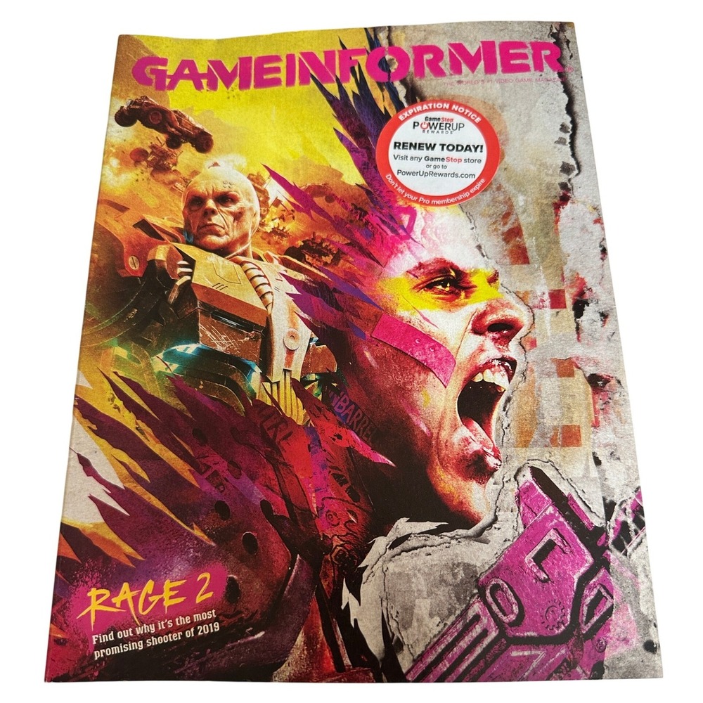 Game Informer Magazine Issue 309 January 2019 Rage 2 Cover Bethesda id Software